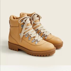 NIB J. Crew Lightweight leather Nordic Boots - 7 - New